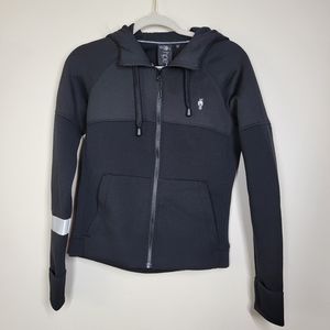 hpe black reflective hooded sweatshirt small